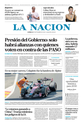 Cover of La Nacion