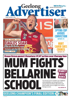 Cover of Geelong Advertiser