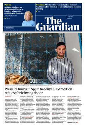 Cover of The Guardian Australia