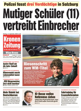 Cover of Kronen Zeitung