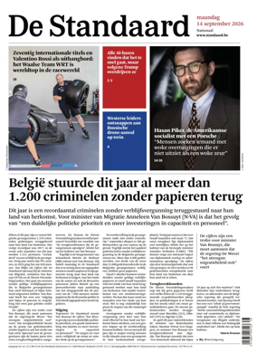 Cover of De Standaard