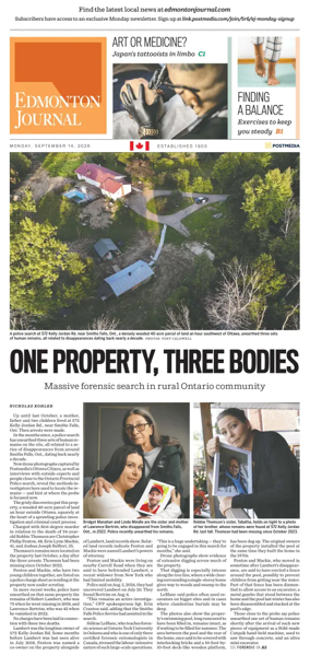 Cover of Edmonton Journal