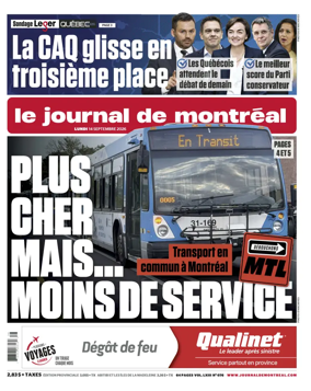 Cover of Le Journal de Montreal