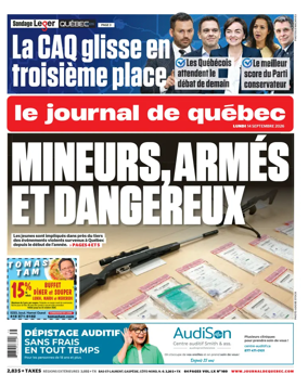 Cover of Le Journal de Quebec