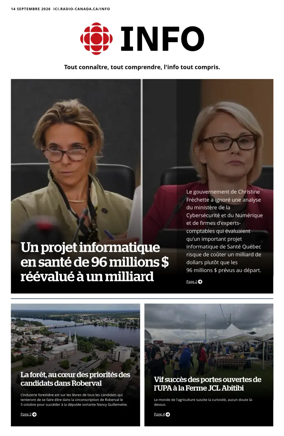 Cover of Radio-Canada Info