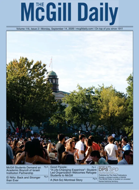 Cover of The McGill Daily