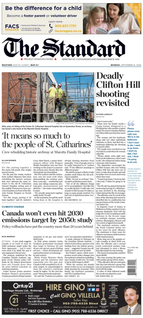 Cover of The Standard (St. Catharines)