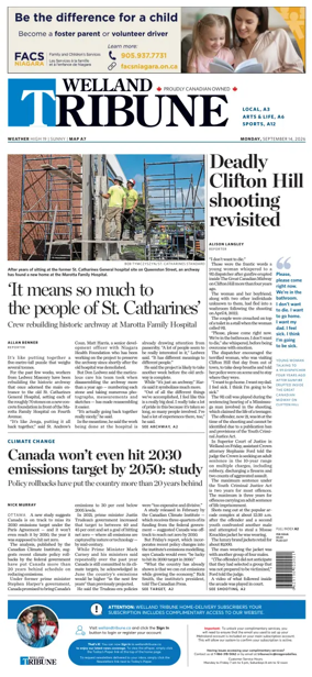 Cover of The Welland Tribune