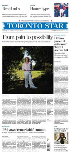 Cover of Toronto Star