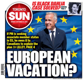 Cover of Toronto Sun