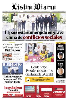 Cover of Listin Diario
