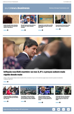 Cover of Euronews Business (Portuguese)