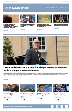 Cover of Euronews Business (Spanish) Compiled Edition