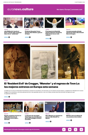 Cover of Euronews Culture and Sport (Spanish) Compiled Edition