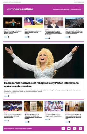 Cover of Euronews Culture (French)