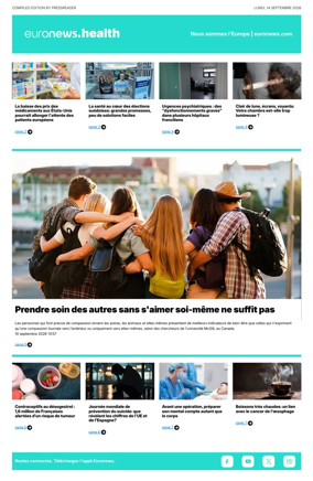 Cover of Euronews Health (French)