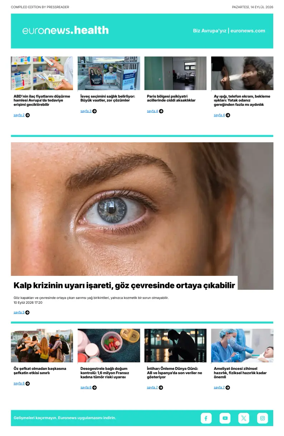 Cover of Euronews Health (Turkish) Compiled Edition