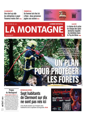 Cover of La Montagne (Clermont-Metropole)