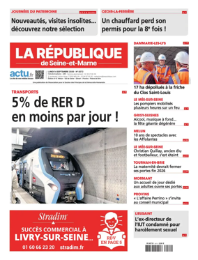 Cover of La Republique de Seine-et-Marne (Edition A-B)
