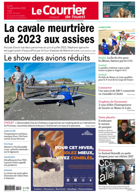Cover of Le Courrier de l’Ouest (Cholet)
