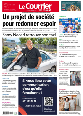 Cover of Le Courrier de l’Ouest (Deux-Sevres)