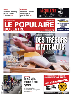 Cover of Le Populaire du Centre (Haute-Vienne)