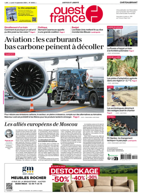 Cover of Ouest France (Chateaubriant)