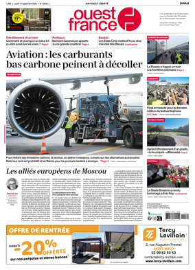 Cover of Ouest France (Dinan)