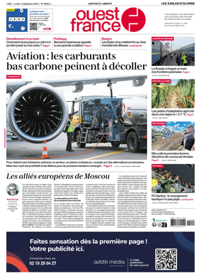 Cover of Ouest France (Les Sables-d'Olonne)