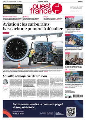 Cover of Ouest France (Pontivy)
