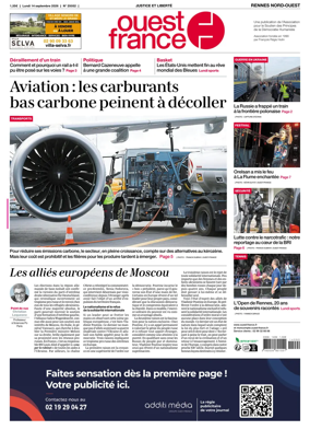 Cover of Ouest-France (Rennes Nord-Ouest)