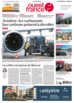 Cover of Ouest-France (Saint-Brieuc Lamballe)