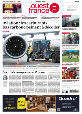 Cover of Ouest France (Sarthe)