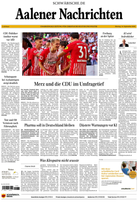 Cover of Aalener Nachrichten