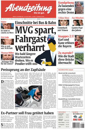 Cover of Abendzeitung Munchen