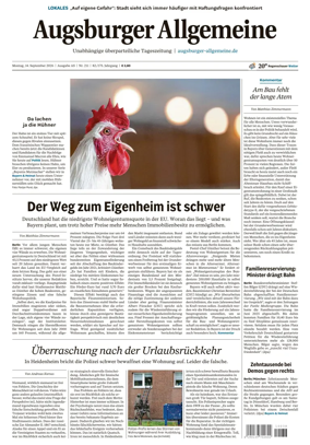 Cover of Augsburger Allgemeine (Ausgabe Stadt)
