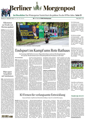 Cover of Berliner Morgenpost