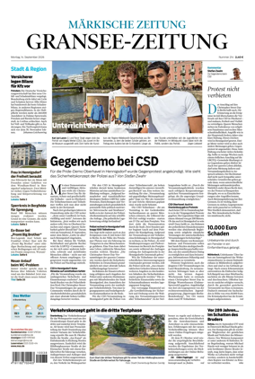 Cover of Gransee-Zeitung
