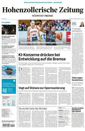 Cover of Hohenzollerische Zeitung