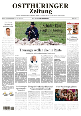 Cover of Ostthuringer Zeitung (Posneck)