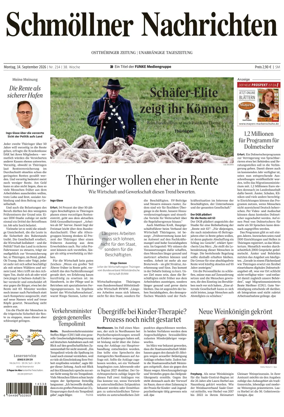 Cover of Ostthuringer Zeitung (Schmolln)