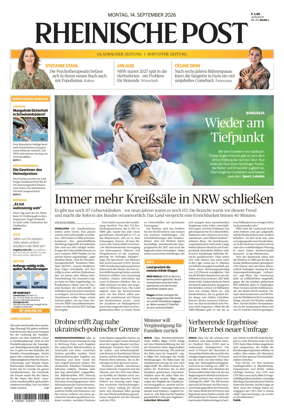 Cover of Rheinische Post - Monchengladbach and Korschenbroich