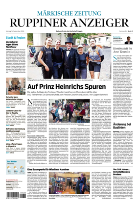 Cover of Ruppiner Anzeiger