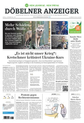 Cover of Sachsische Zeitung (Dobeln)
