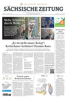 Cover of Sachsische Zeitung (Gorlitz & Niesky)