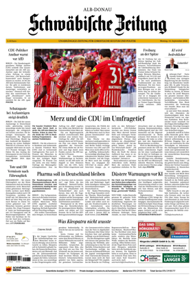 Cover of Schwabische Zeitung (Alb-Donau)