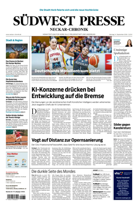 Cover of SUDWEST PRESSE - Neckar-Chronik