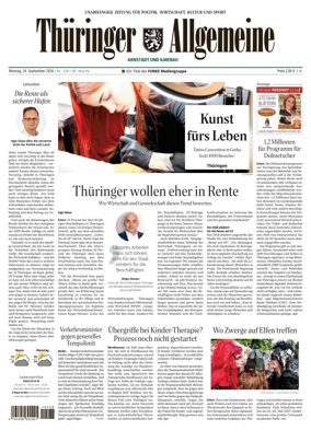 Cover of Thuringer Allgemeine (Arnstadt und Ilmenauz)