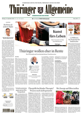 Cover of Thuringer Allgemeine (Sonderhausen und Artern)