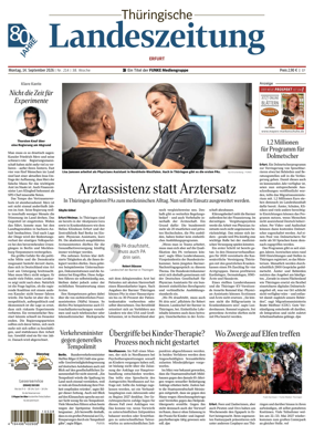 Cover of Thuringische Landeszeitung (Erfurt)